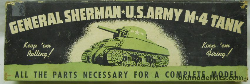 Ace Model Shop 1/24 General Sherman M4 US Army Tank, 544 plastic model kit